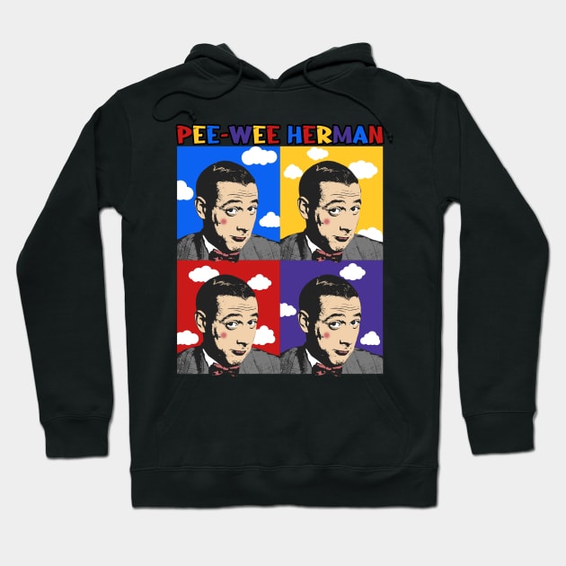 Pee-Wee Herman Vintage Style Hoodie by devilcat.art